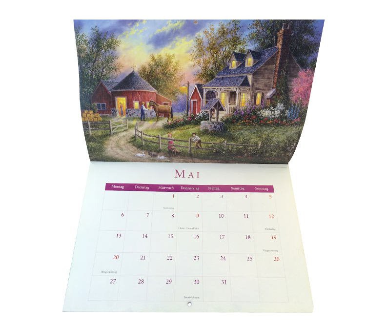 saddle stitch binding calendar